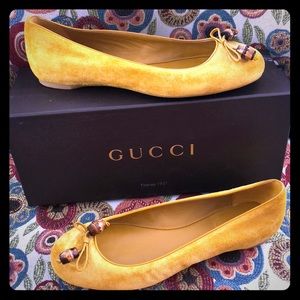 GUCCI Women’s Shoe Sz 39 Flat Ballerina Nectarine